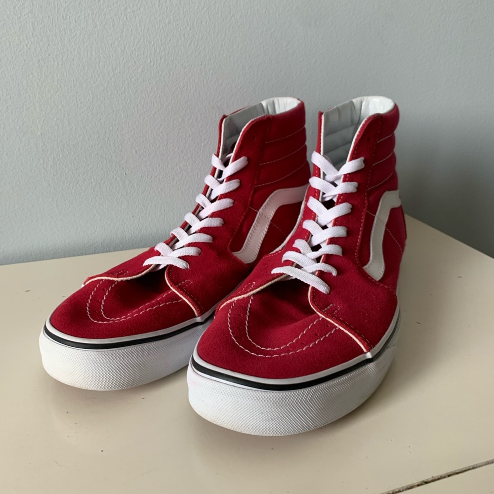 Red high top vans
